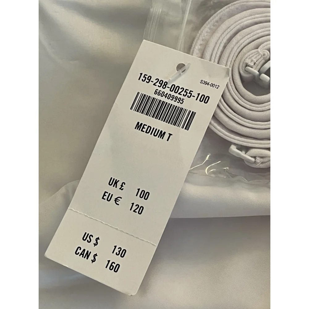 Abercrombie & Fitch White Maxi Bow Front Dress Medium